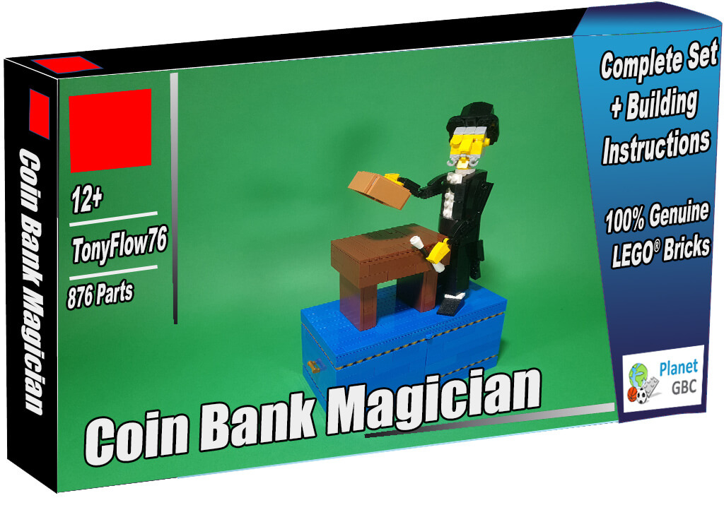 Buy this LEGO Automaton as a set with 100% genuine LEGO bricks | Coin Bank Magician from TonyFlow76 | Planet GBC | Build a MOC