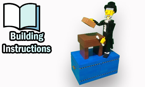 Buy NOW pdf building instructions on PayPal for this LEGO Automaton | Coin Bank Magician from TonyFlow76 | Planet GBC