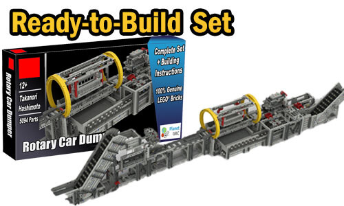 Buy NOW this LEGO GBC as LEGO Set, with 100% genuine LEGO bricks, on BuildaMOC website | Rotary Car Dumper from Takanori Hashimoto | Planet GBC