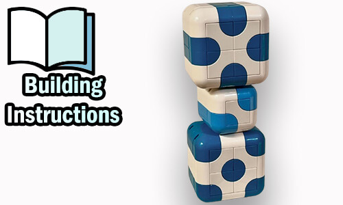 Buy NOW pdf building instructions on PayPal for this LEGO MOC | Rounded Pattern Cubes from Zachary Steinman | Planet GBC