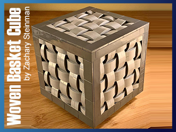 LEGO MOC - Woven Basket Cube on Planet GBC