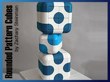 Rounded Pattern Cubes is a beautiful and cool LEGO moc designed by Zachary Steinman | building instructions available