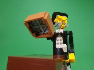 LEGO MOC - Piggy Bank as automaton - Coin Bank Magician, designed by TonyFlow76